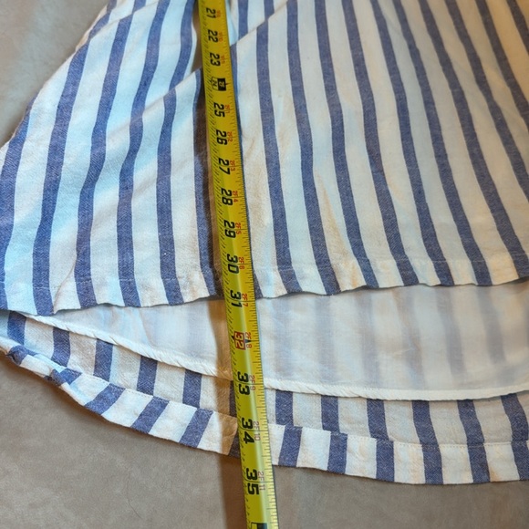 Rails Linen Tie Front Mini Dress Womens Medium Rayon Linen Blend Beachy Resort - Picture 11 of 11